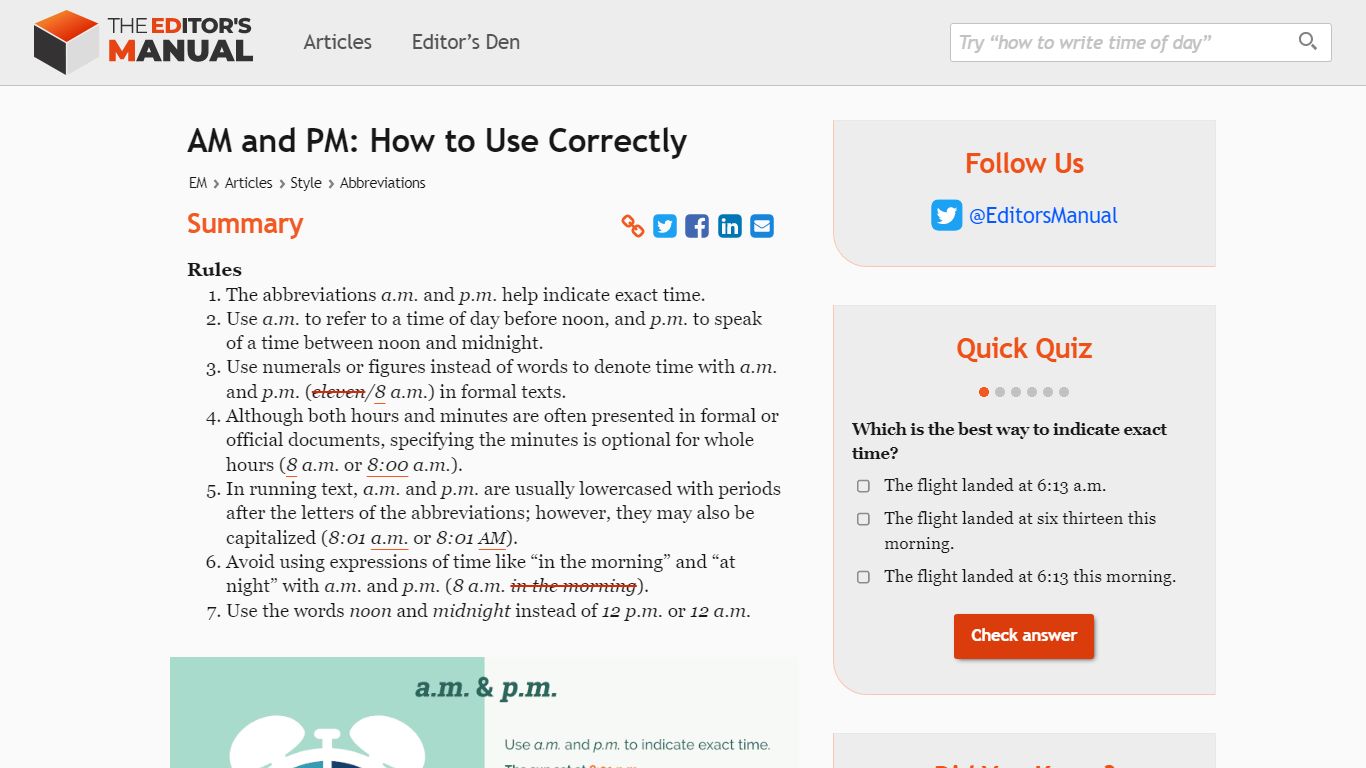 AM and PM: How to Use Correctly | Editor’s Manual